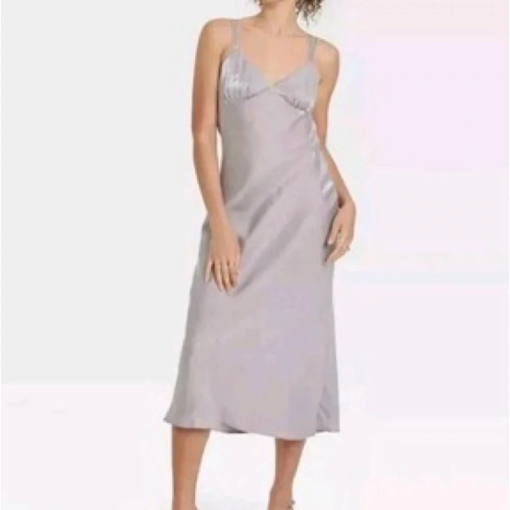 Wild Fable Silver Slip Dress